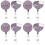 8Stk Glitzernde Ausziehbare Badge Reels Kartenhalter 5