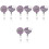 8Stk Glitzernde Ausziehbare Badge Reels Kartenhalter 3