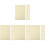 Lined Notebook Paper Refill A5 Loose Leaf Light Yellow Planner 4