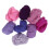 8Pièces Kit Complet Laine À Filer Pour Feutrage Main Violet Éclatant 1