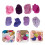 8Pièces Kit Complet Laine À Filer Pour Feutrage Main Violet Éclatant 10