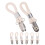 16Pièces Clips Mains Cuisine Métal Coton Tressée 2