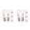 16Pièces Clips Mains Cuisine Métal Coton Tressée 4