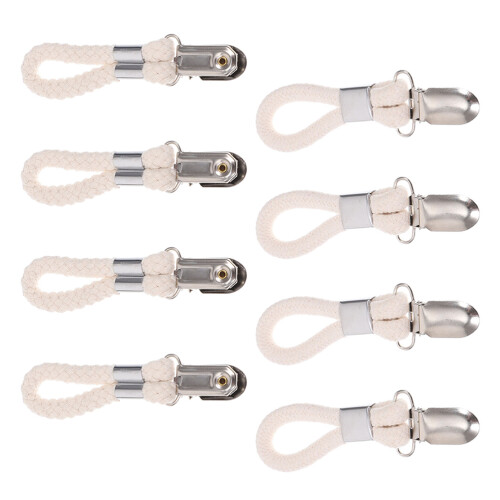 16Pièces Clips Mains Cuisine Métal Coton Tressée 2