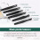 6PCS Precision Tweezer Set Plastic Anti Static Tool Kit Size 1/2/3/5/6/8 each one(Black) 5