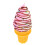 2Pièces Glace Factice Rose En PVC Accessoire Photo 1