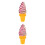 2Pièces Glace Factice Rose En PVC Accessoire Photo 7
