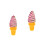 2Pièces Glace Factice Rose En PVC Accessoire Photo 6