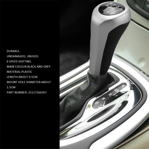 6 Speed Manual Stick Gear Shift Knob For  E90 E91 E92 X1 X3 2