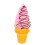 2Pièces Glace Factice Rose En PVC Accessoire Photo 2