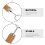 18Pièces À Barbecue Acier Bois Double Durable Argent 10