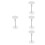 4Ensembles Cache Trou Serrure En Inox Pour Porte 8