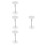 4Ensembles Cache Trou Serrure En Inox Pour Porte 10