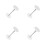4Ensembles Cache Trou Serrure En Inox Pour Porte 7