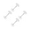 4Ensembles Cache Trou Serrure En Inox Pour Porte 9