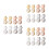 24Pièces Bloqueurs Boucles D'oreilles Silicone Couleurs Variées 6