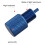 4Pièces Outil Purger Valve Aluminium Durable Bleu Usage Auto 8