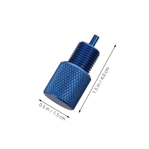 4Pièces Outil Purger Valve Aluminium Durable Bleu Usage Auto 2