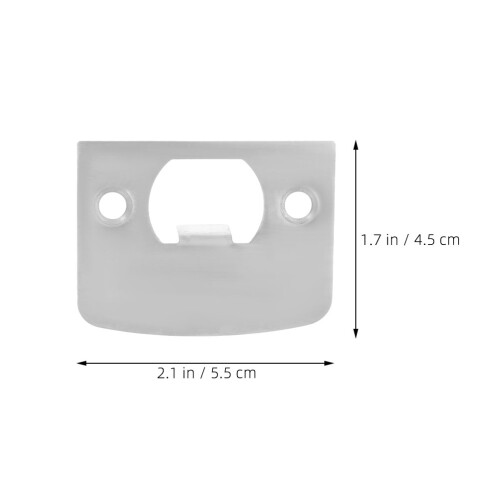 6Pièces Plaques D’arrêt Serrure En Acier Durable Pour Porte Argent 2