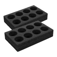 4Pièces Porte-Tasses Noir En Mousse À Multiples Emplacements Pratiques