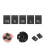 1500Pièces Labels Taille Vêtements Accessoires Polyester Noir 11