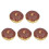 5Pièces Donuts Factices PVC Multicolores Pour Décoration Maison 4