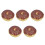 5Pièces Donuts Factices PVC Multicolores Pour Décoration Maison 5