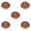 5Pièces Donuts Factices PVC Multicolores Pour Décoration Maison 3