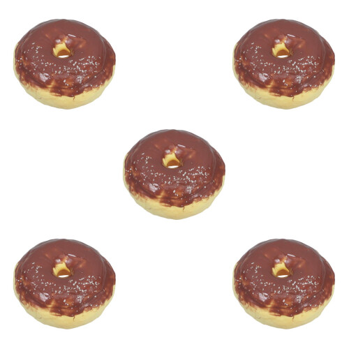 5Pièces Donuts Factices PVC Multicolores Pour Décoration Maison 2