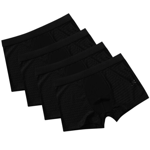 4Pièces Sous-Vêtements Ice Silk Élasticité Et Style Unique