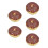 5Pièces Donuts Factices PVC Multicolores Pour Décoration Maison 2