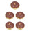 5Pièces Donuts Factices PVC Multicolores Pour Décoration Maison 7