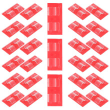 75Pièces Clips Câbles Adhésifs En Rouge Pastèque Pour Maison