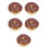 5Pièces Donuts Factices PVC Multicolores Pour Décoration Maison 8