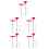 5Ensembles Outils Valve Pneu Rouge Alliage Durable Pour Auto 6