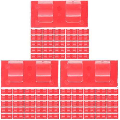 75Pièces Clips Câbles Adhésifs En Rouge Pastèque Pour Maison 1