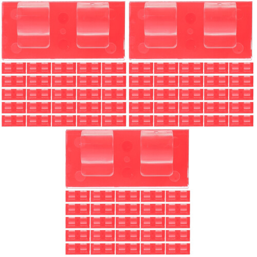75Pièces Clips Câbles Adhésifs En Rouge Pastèque Pour Maison 2