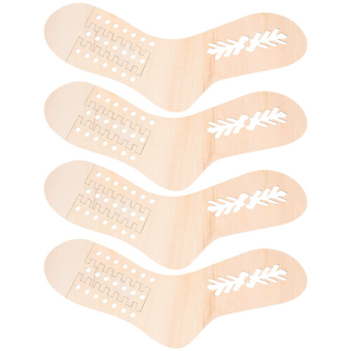 16Pièces Supports Bois Kaki Pour Tricot À Surface Lisse