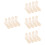 16Pièces Supports Bois Kaki Pour Tricot À Surface Lisse 6