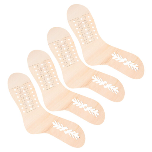 16Pièces Supports Bois Kaki Pour Tricot À Surface Lisse 2