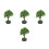 4Pièces Mini Figurines Arbres Pour Décoration Maison Miniature 4