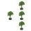 4Pièces Mini Figurines Arbres Pour Décoration Maison Miniature 6