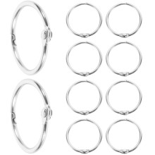 60Pièces Anneaux Pour Fiches Métalliques Argentées Légers Et Compacts