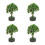 4Pièces Mini Figurines Arbres Pour Décoration Maison Miniature 7