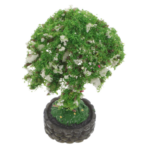 4Pièces Mini Figurines Arbres Pour Décoration Maison Miniature 1
