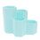 1Pc Blue PP Plastic Desktop Pen Holder Pencil Pot with 4 Compartments 1