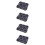 4Pcs Non-Deform Silicone Bread Pan 8-Cavity Loaf Pan for Home Baking 10