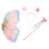 4Ensembles Costume Cosplay Pour Ailes Et Baguette 2