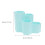 1Pc Blue PP Plastic Desktop Pen Holder Pencil Pot with 4 Compartments 2