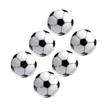 30Pcs Black PVC Inflatable Soccer Balls for Kids Party Fun